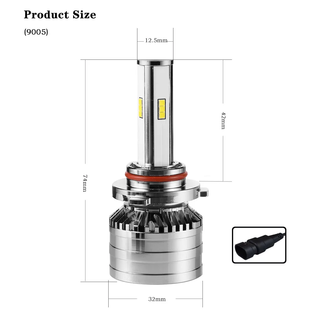 SMETANA V6 2Pcs 9006 9005 Led Car Headlight Mini Canbus H4 H7 H8 H9 H11 led Bulbs Headlamp 12V 16000LM Led Lamp light Fog Lights
SMETANA V6 2Pcs 9006 9005 Led Car Headlight Mini Canbus H4 H7 H8 H9 H11 led Bulbs Headlamp 12V 16000LM Led Lamp light Fog Lights