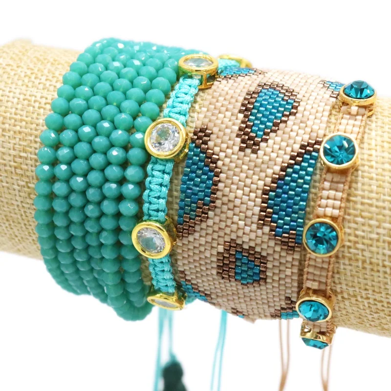 GRAPES Fashion Miyuki Bracelets Set Moda Leopard Pattern Armband Rhinestones Bracelet For Ladies Pulseras Mujer Crystal Jewelry
GRAPES Fashion Miyuki Bracelets Set Moda Leopard Pattern Armband Rhinestones Bracelet For Ladies Pulseras Mujer Crystal Jewelry