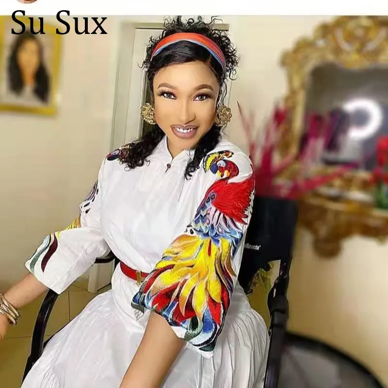 African Dresses For Women Silk Maxi Dress Dashiki Africa National Style Print Bazin Vestidos Evening Party New Autumn Winter
African Dresses For Women Silk Maxi Dress Dashiki Africa National Style Print Bazin Vestidos Evening Party New Autumn Winter