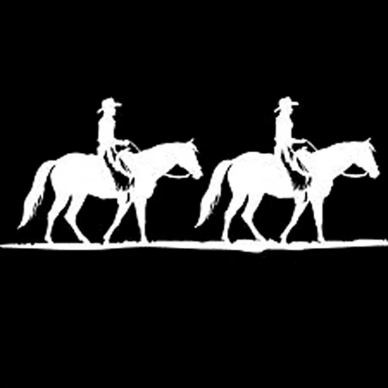 Aliauto Funny Car Sticker Gone Horse Ridding Cowboy Cowgirl and Styling Accessories PVC Decal for Motorcycle Mercedes 16cm*6cm | Автомобили