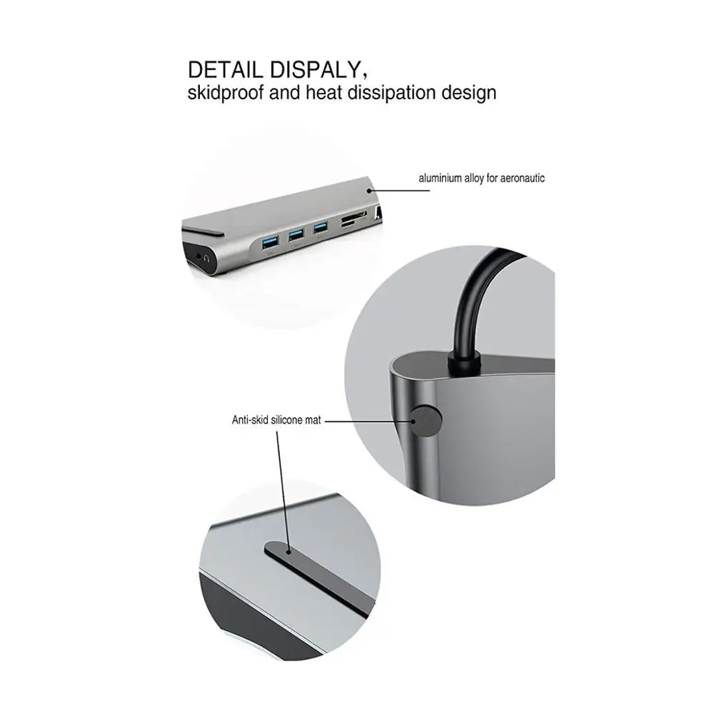 10 in 1 HUB USB3.0 Type-C HUB HDMI Adapter Slot with PD TF SD card reader,Macbook Pro Type-C Hub USB dispenser
10 in 1 HUB USB3.0 Type-C HUB HDMI Adapter Slot with PD TF SD card reader,Macbook Pro Type-C Hub USB dispenser