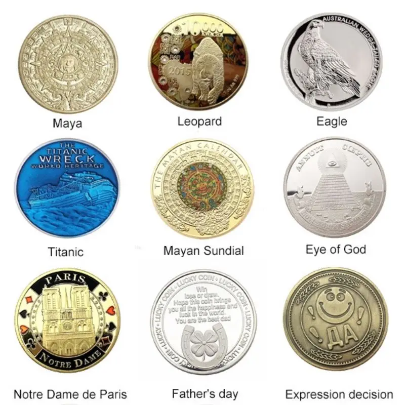 9 styles of Australian wedge-tailed eagle coins Zambia animal crafts ornament collection yes or no challenge golden coins
9 styles of Australian wedge-tailed eagle coins Zambia animal crafts ornament collection yes or no challenge golden coins