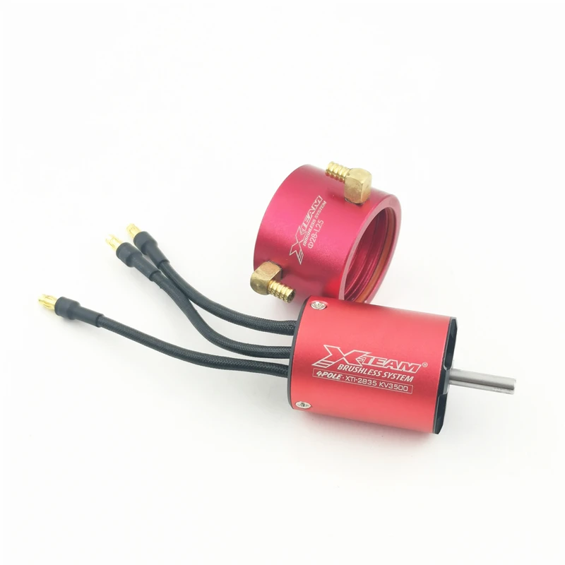 4 Pole 2835 3500kv Brushless Motor High Torque High Power 4mm Shaft Water Cooled Motor For 30-60cm RC Boat / RC Car Parts
4 Pole 2835 3500kv Brushless Motor High Torque High Power 4mm Shaft Water Cooled Motor For 30-60cm RC Boat / RC Car Parts