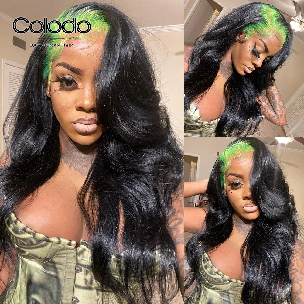 Green Roots Ombre Human Hair Wig Pre Plucked Straight Lace Front Wig Transparent Lace Wigs Remy Hair with Baby Hair COLODO
Green Roots Ombre Human Hair Wig Pre Plucked Straight Lace Front Wig Transparent Lace Wigs Remy Hair with Baby Hair COLODO