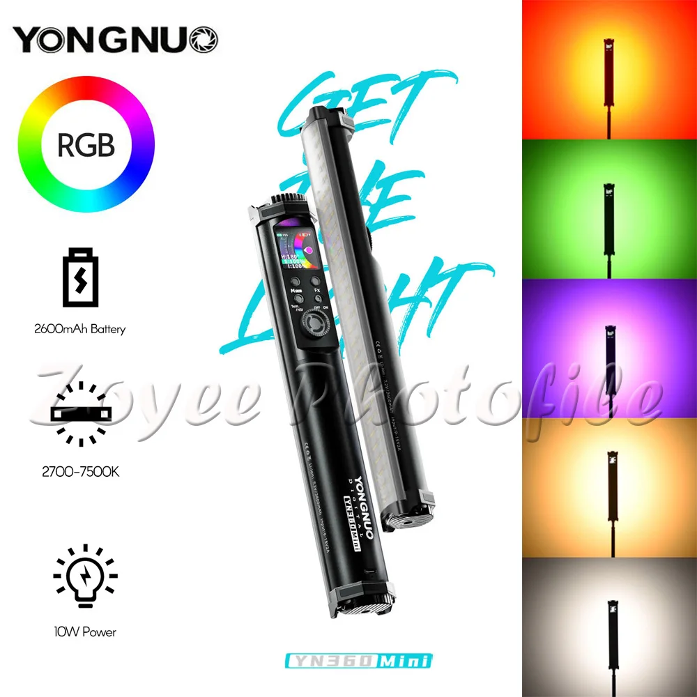 Yongnuo YN360Mini YN360 Mini RGB полноцветная Фотографическая светодиодная ламсветильник для видеосъемки 2700K-7500K заполняющая фотография
Yongnuo YN360Mini YN360 Mini RGB полноцветная Фотографическая светодиодная ламсветильник для видеосъемки 2700K-7500K заполняющая фотография
