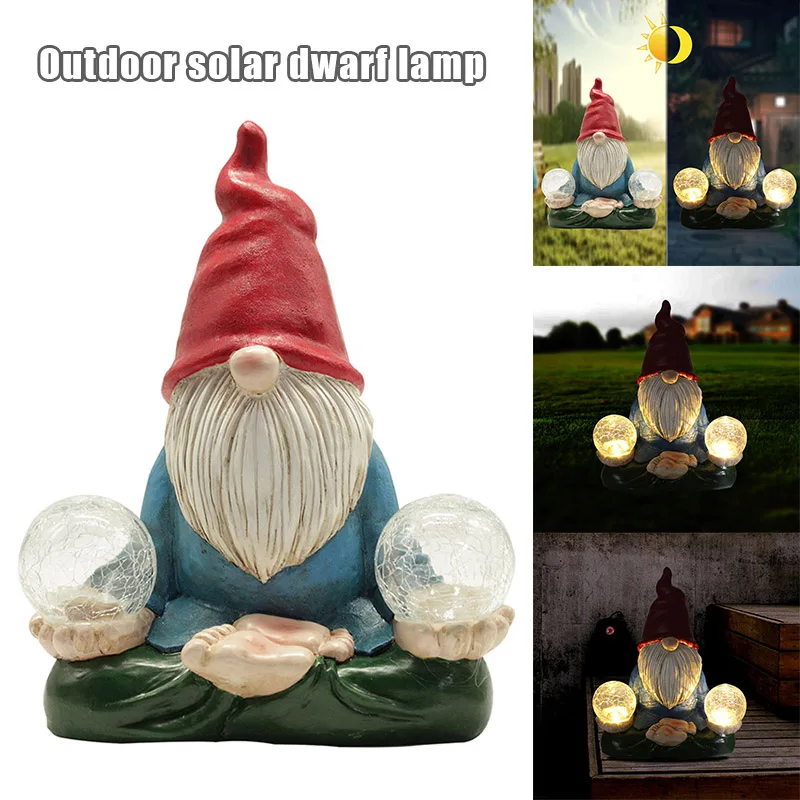 Solar Gnome Statue Resin Figurines Solar Garden Sculpture Light for Patio Yard PLDI889
Solar Gnome Statue Resin Figurines Solar Garden Sculpture Light for Patio Yard PLDI889