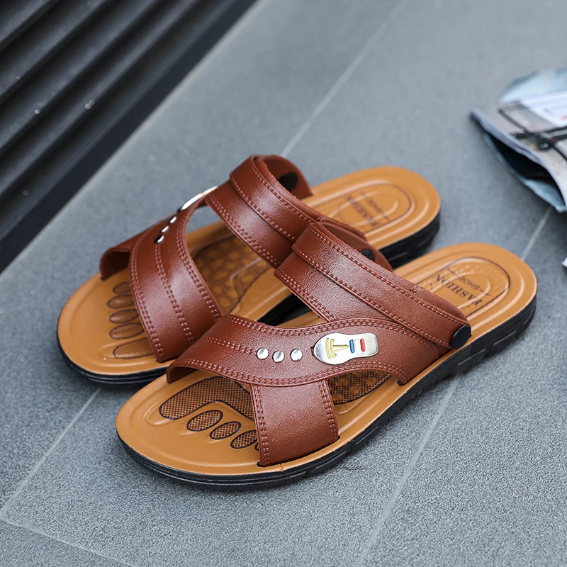 2021 Hot Sale Waterproof Non-Slip Sandals Cow Leather Men's Soft Bottom Wear-Resistant Slippers Dual-Purpose Breathable Sandals
2021 Hot Sale Waterproof Non-Slip Sandals Cow Leather Men's Soft Bottom Wear-Resistant Slippers Dual-Purpose Breathable Sandals
