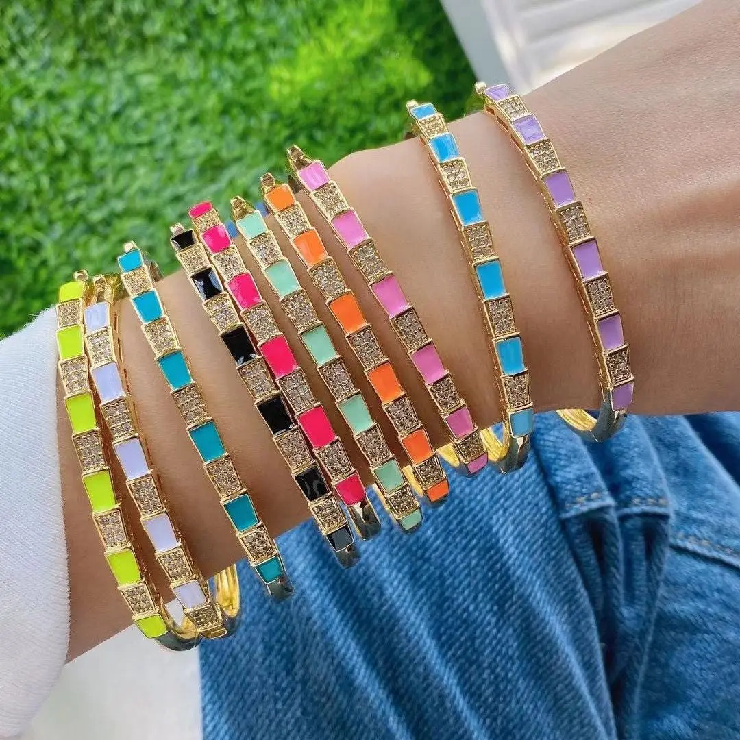 3PCS, Punk Colorful Enamel Cuff Bangles For Women Girls Gothic Geometric Bangles Bracelet Punk Jewelry
3PCS, Punk Colorful Enamel Cuff Bangles For Women Girls Gothic Geometric Bangles Bracelet Punk Jewelry