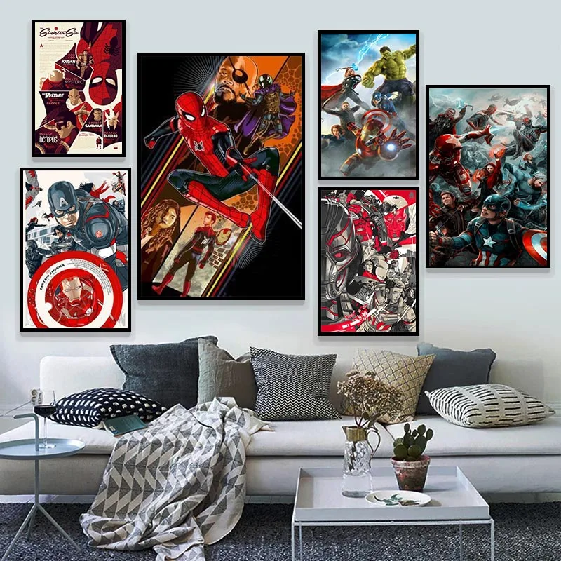 Картина на холсте Marvel супергерой Человек-паук Мстители постеры с принтом жизнь украшение для дома искусство на стену для гостиной без рамки
Картина на холсте Marvel супергерой Человек-паук Мстители постеры с принтом жизнь украшение для дома искусство на стену для гостиной без рамки