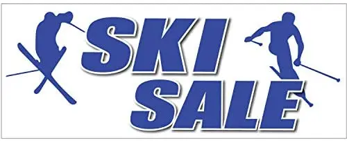BANNER BUZZ MAKE IT VISIBLE Ski Sale Vinyl Banner 11 oz with Metal Grommets & Hemmed Edges for Decoration, Business,
BANNER BUZZ MAKE IT VISIBLE Ski Sale Vinyl Banner 11 oz with Metal Grommets & Hemmed Edges for Decoration, Business,