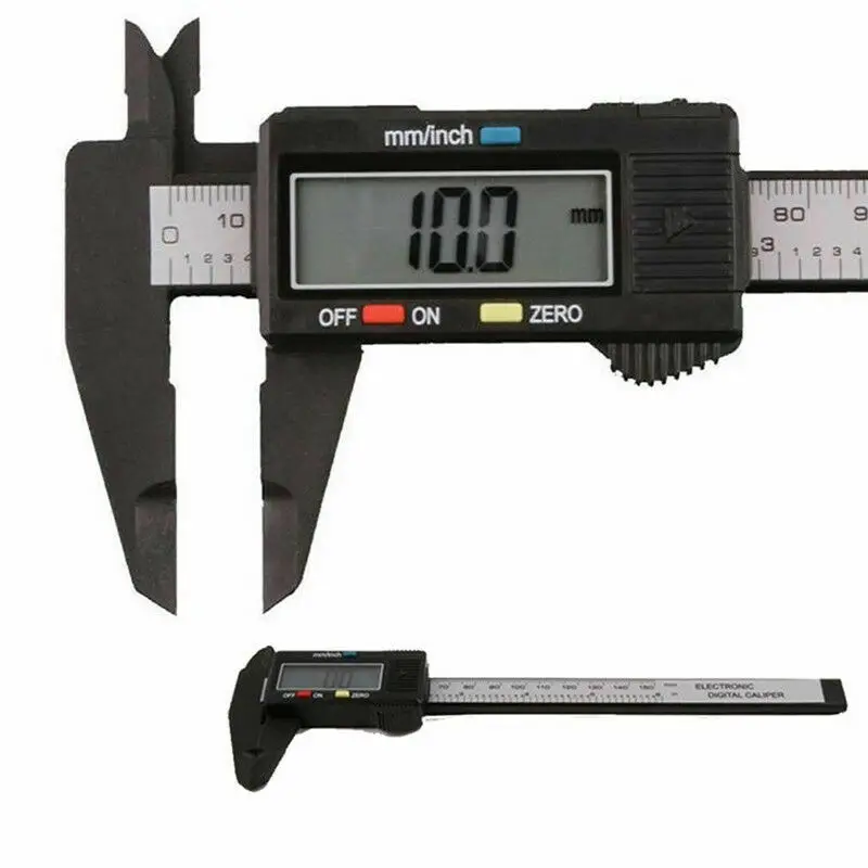 LCD 6inch Digital Vernier Caliper 150Mm 0.1mm Stainless Micrometer Electronic Gauge Set Measuring Tool Digital Ruler
LCD 6inch Digital Vernier Caliper 150Mm 0.1mm Stainless Micrometer Electronic Gauge Set Measuring Tool Digital Ruler