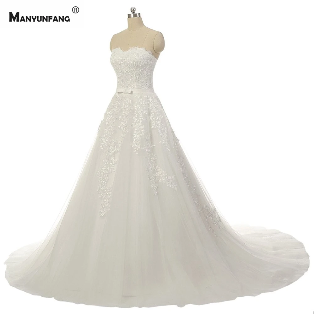 2021 New Arrival Chapel Train Sleeveless Wedding Dress Elegant Strapless Embroidery Appliques Tulle Zipper Back Bridal Ball Gown
2021 New Arrival Chapel Train Sleeveless Wedding Dress Elegant Strapless Embroidery Appliques Tulle Zipper Back Bridal Ball Gown