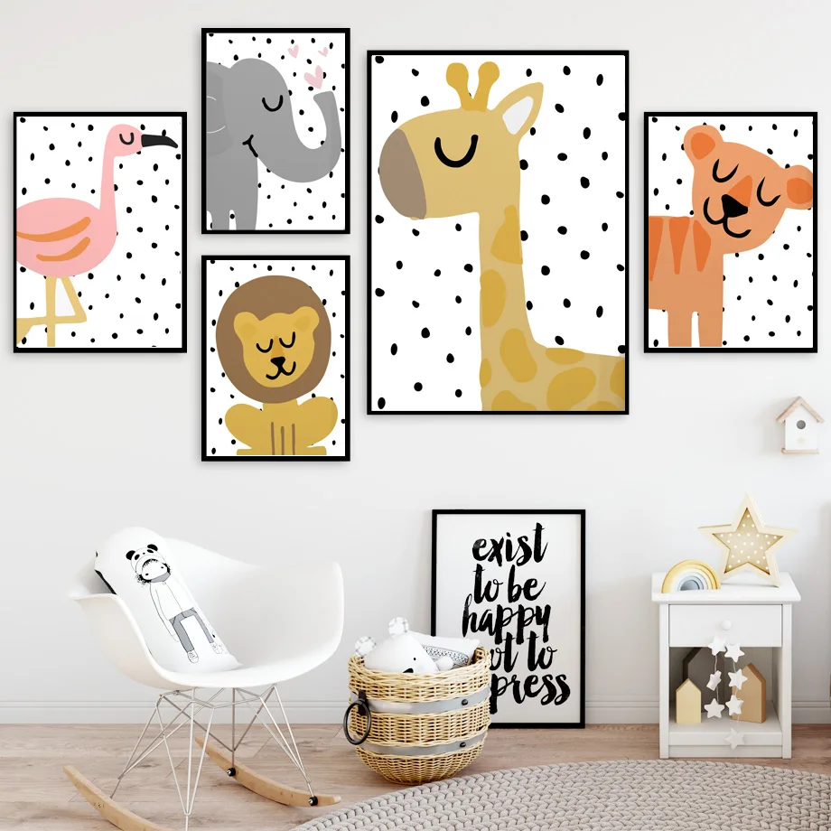 Giraffe Lion Elephant Flamingo Nursery Wall Art Canvas Painting Nordic Posters And Prints Wall Pictures Baby Kids Bed Room Decor
Giraffe Lion Elephant Flamingo Nursery Wall Art Canvas Painting Nordic Posters And Prints Wall Pictures Baby Kids Bed Room Decor