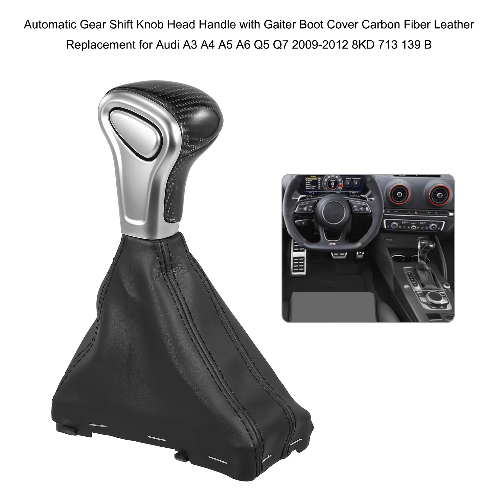 Сменная ручка переключения передач для Audi A3, A4, A5, A6, Q5, Q7 2009-2012 
Сменная ручка переключения передач для Audi A3, A4, A5, A6, Q5, Q7 2009-2012