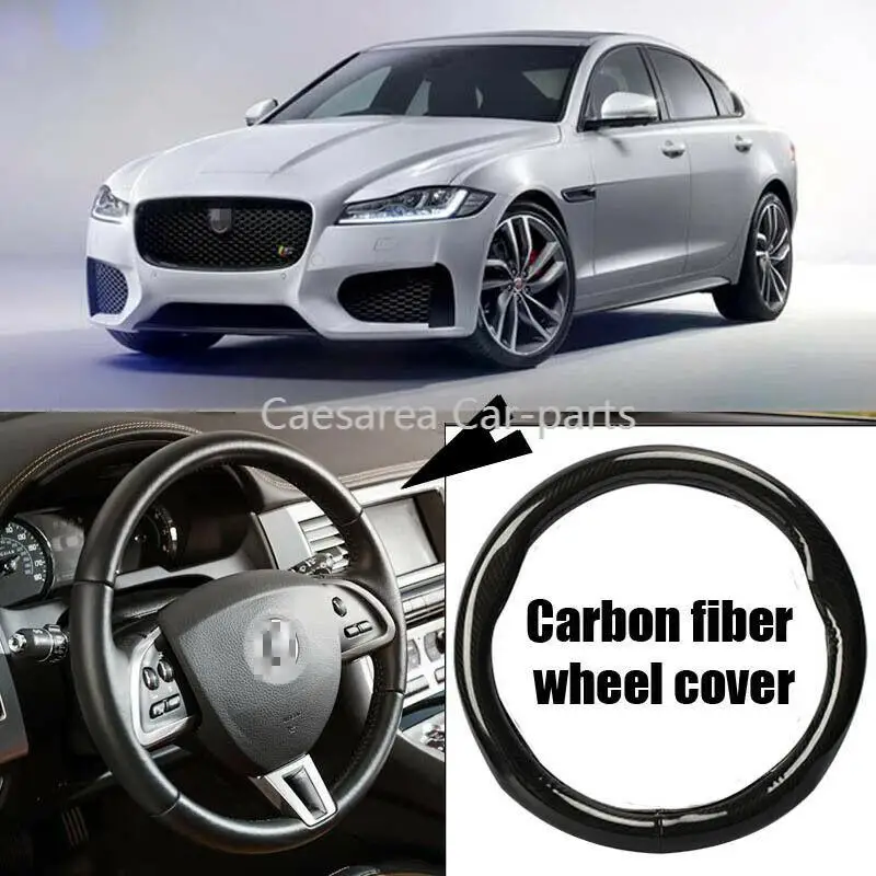 Car-styling 38cm black carbon fiber PVC leather car steering wheel cover for Jaguar XF
Car-styling 38cm black carbon fiber PVC leather car steering wheel cover for Jaguar XF