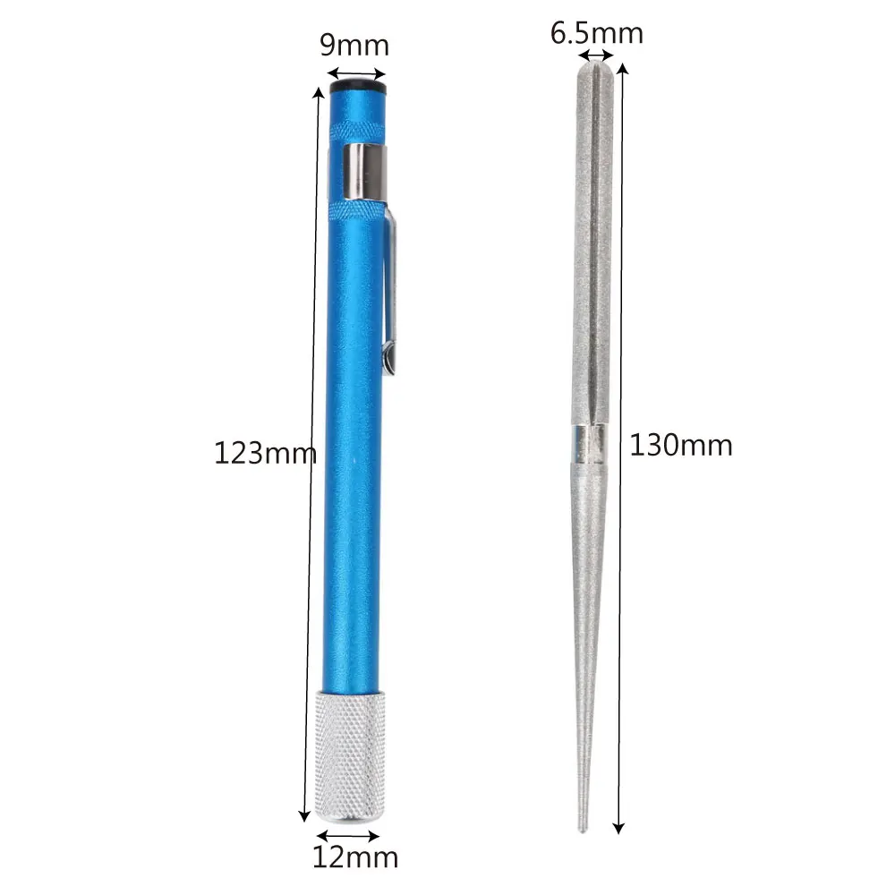 1 pc Diamond Plated Carbon Steel Pen Shape Grindstone For Fishhook Knife Scissor Sharpener Outdoor Camping Whetstone
1 pc Diamond Plated Carbon Steel Pen Shape Grindstone For Fishhook Knife Scissor Sharpener Outdoor Camping Whetstone