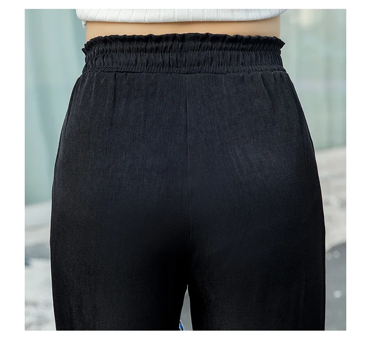 2020 Summer Tencel Sheer Wide Leg Jeans Women High Elastic Waist Straight Ankle Length Mom Denim Pants Streetwear Plus Size
2020 Summer Tencel Sheer Wide Leg Jeans Women High Elastic Waist Straight Ankle Length Mom Denim Pants Streetwear Plus Size