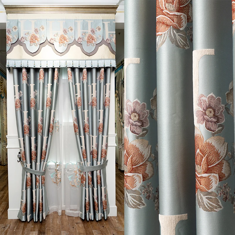 American luxury villa floor-to-ceiling embroidery curtains are suitable for living room and bedroom high-quality curtains
American luxury villa floor-to-ceiling embroidery curtains are suitable for living room and bedroom high-quality curtains