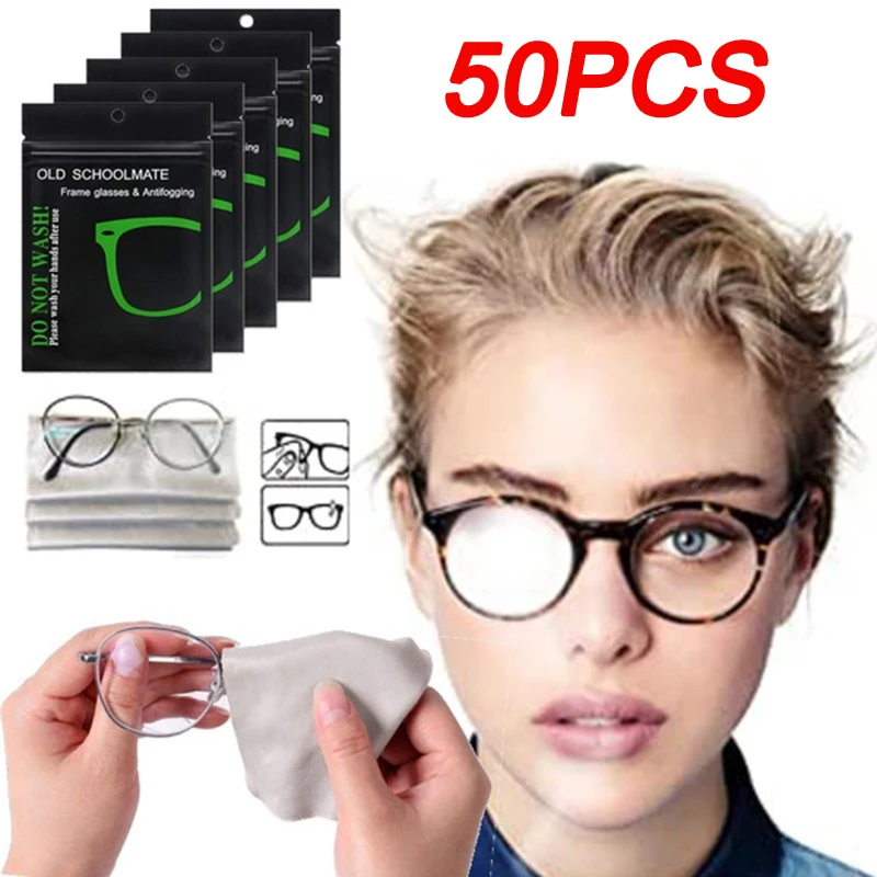 50 Pcs Reusable Anti-fog Glasses Wipes Pre-moistened Anti-fog Lens Cloth Defogger Glasses Wipes To Prevent Glasses From Fogging
50 Pcs Reusable Anti-fog Glasses Wipes Pre-moistened Anti-fog Lens Cloth Defogger Glasses Wipes To Prevent Glasses From Fogging