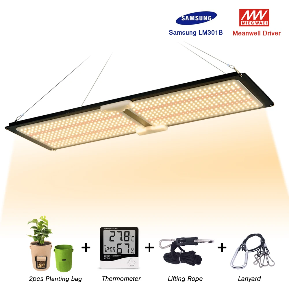 Светодиодный светильник Quantum tech 2000W Dimmable LED Full Spectrum Естественный свет 3000K доска с