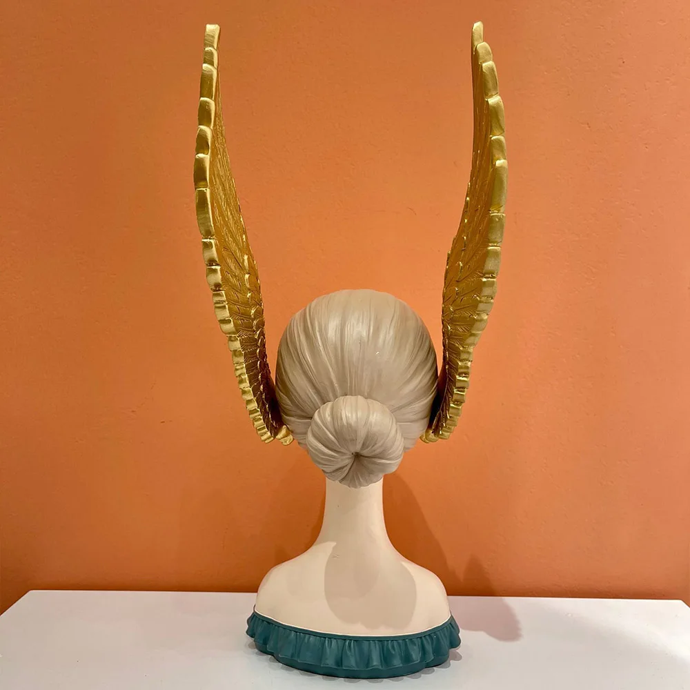 Для девочки с отделкой "крылья" Статуя современного искусства характер Цветной Ангел декоративные украшения из смолы для полка для дома 16*18*... 
Для девочки с отделкой "крылья" Статуя современного искусства характер Цветной Ангел декоративные украшения из смолы для полка для дома 16*18*...