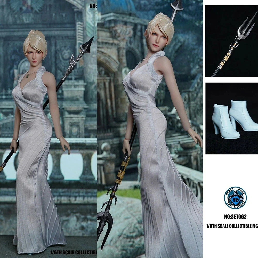 SUPER DUCK SET062 1/6 Scale Fantasy Princess Head Sculpture Mermaid Dress Scepter Necklace Fit 12" Female Action Figure Body
SUPER DUCK SET062 1/6 Scale Fantasy Princess Head Sculpture Mermaid Dress Scepter Necklace Fit 12" Female Action Figure Body