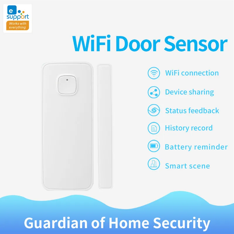 eWelink Smart Wifi Door Sensor Window Sensor work with Smart WIFI Switch APP Remote Control IFTTT Compatible Smart Home Security
eWelink Smart Wifi Door Sensor Window Sensor work with Smart WIFI Switch APP Remote Control IFTTT Compatible Smart Home Security