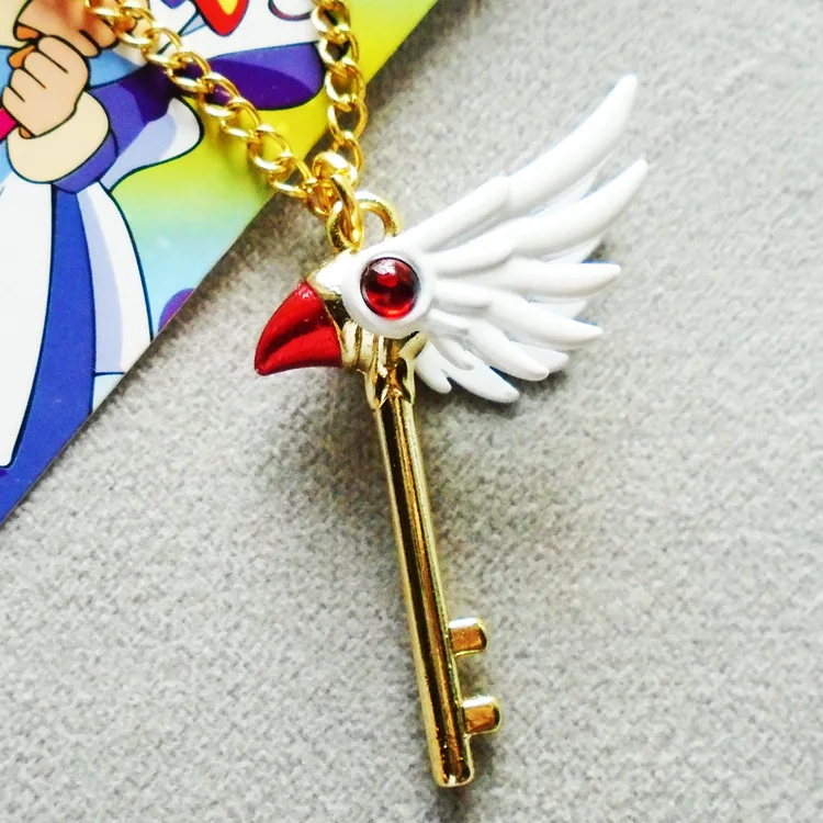 Ожерелье из аниме Cardcaptor Sakura Clow реквизит для косплея КИНОМОТО Брелок Сакура