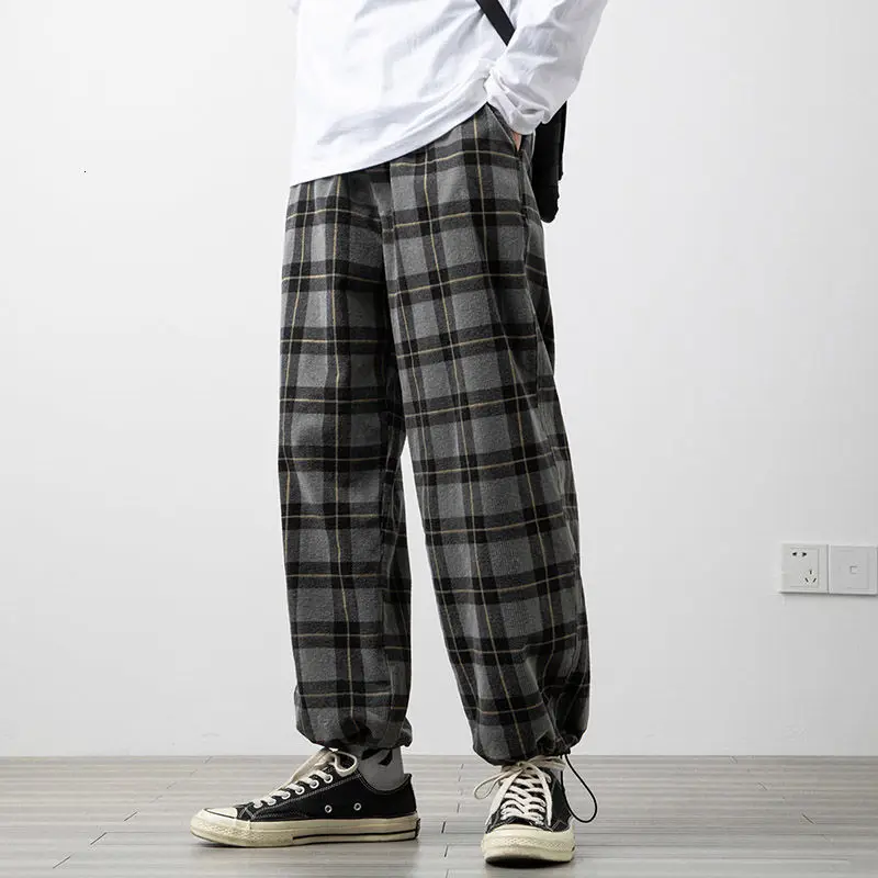 Spring Autumn Plaid Pants Men's Fashion Retro Casual Pants Men Streetwear Korean Loose Hip-hop Straight-leg Pants Mens Trousers
Spring Autumn Plaid Pants Men's Fashion Retro Casual Pants Men Streetwear Korean Loose Hip-hop Straight-leg Pants Mens Trousers