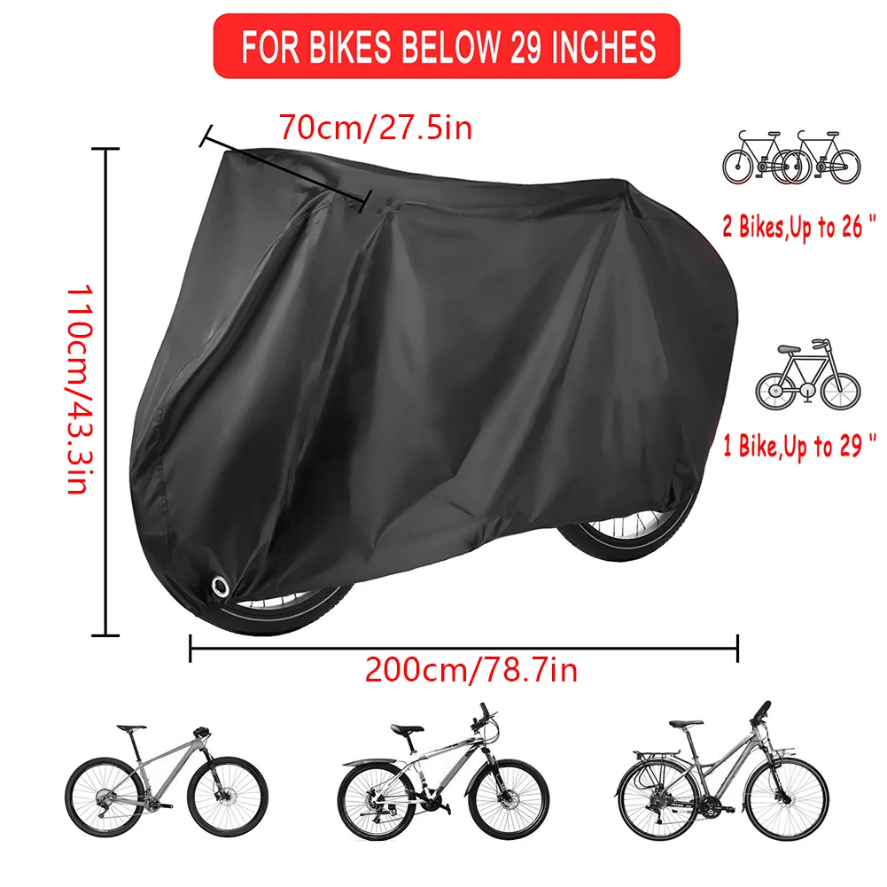 Waterproof Bike Bicycle Cover Outdoor UV Guardian MTB Bike Case For The Prevent Rain Bike Cover With Lock Hole Anti Dust Cover