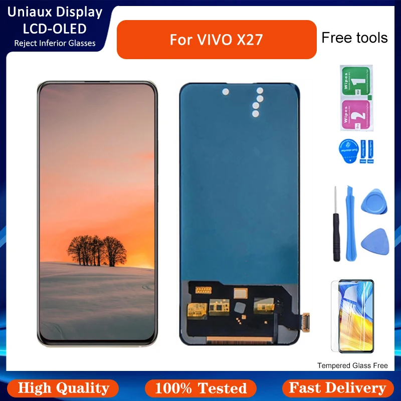 6.39" OLED For Vivo X27 /S1 Pro V1832A LCD Display Touch Screen Digitizer Assembly Replacement For vivo V15 Pro 1818 LCD Display
6.39" OLED For Vivo X27 /S1 Pro V1832A LCD Display Touch Screen Digitizer Assembly Replacement For vivo V15 Pro 1818 LCD Display
