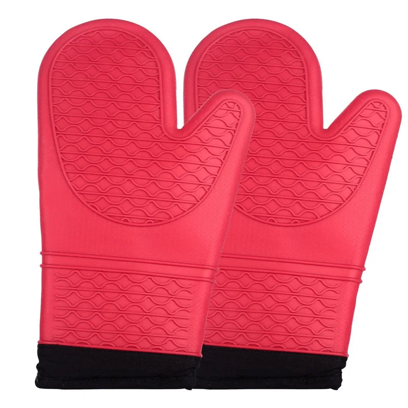 Bestselling 2pcs/1pc Red Silicone Kitchen Oven Mitt Glove Potholder with Extra Long Canvas Sleeve Stitching for Grilling and BBQ
Bestselling 2pcs/1pc Red Silicone Kitchen Oven Mitt Glove Potholder with Extra Long Canvas Sleeve Stitching for Grilling and BBQ