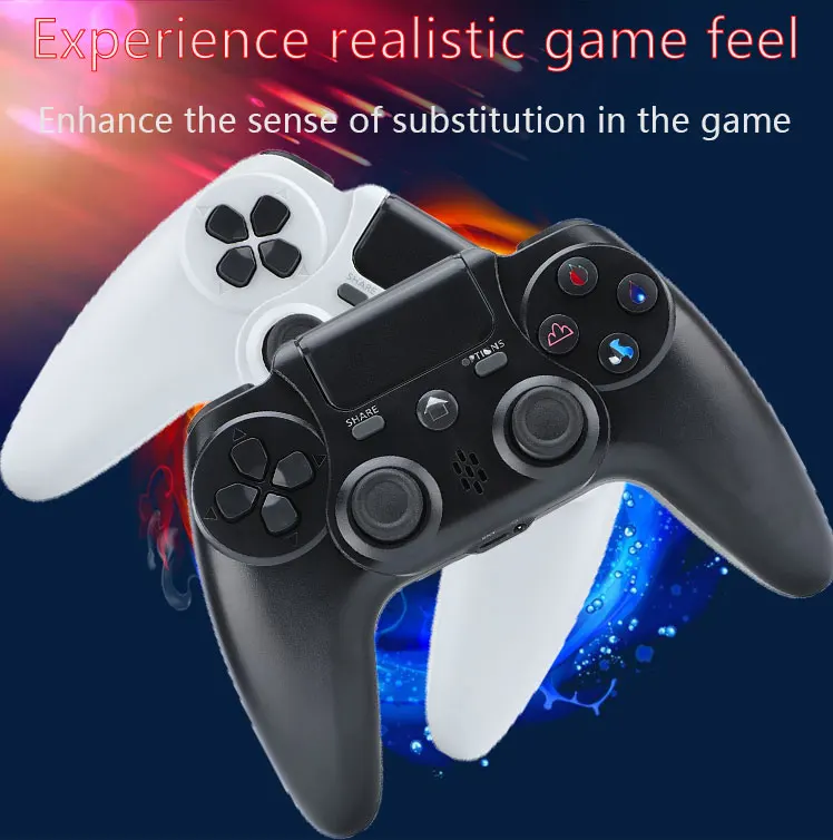 Wireless Controller Dual Vibration Game Joystick Controller for PS4,Compatible with PS4 Console
Wireless Controller Dual Vibration Game Joystick Controller for PS4,Compatible with PS4 Console