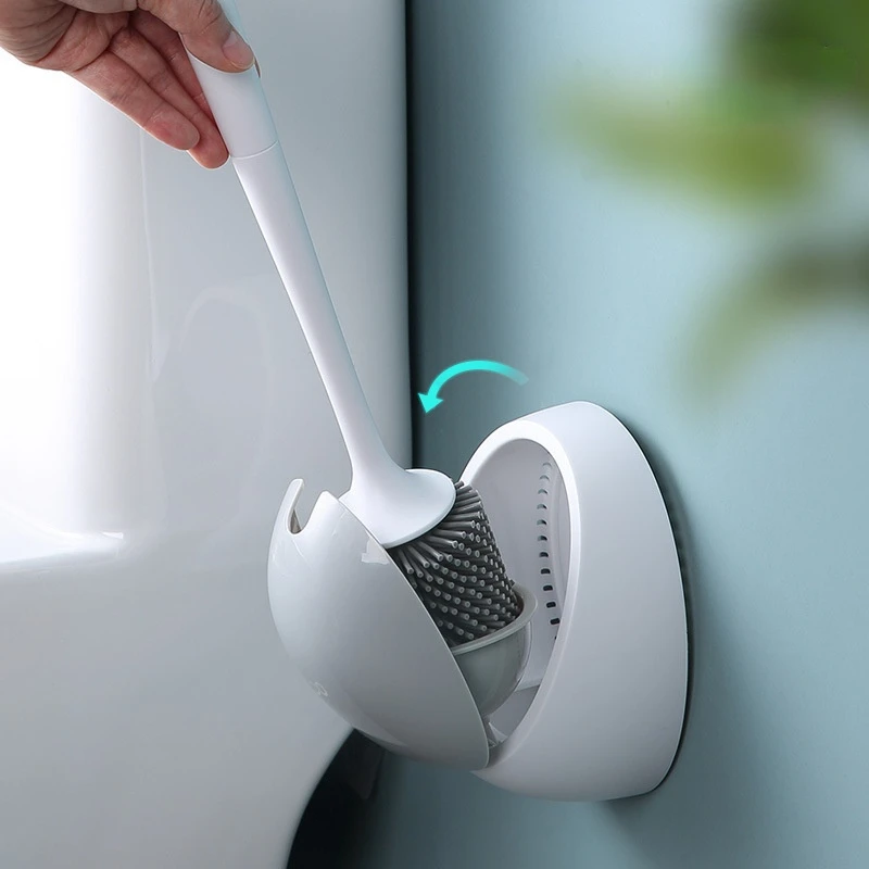 Silicone Toilet Brush Wall-Mounted Drainable Brush Quick Draining Clean Tool Cleaning Tools WC Home Bathroom Accessories Sets
Silicone Toilet Brush Wall-Mounted Drainable Brush Quick Draining Clean Tool Cleaning Tools WC Home Bathroom Accessories Sets