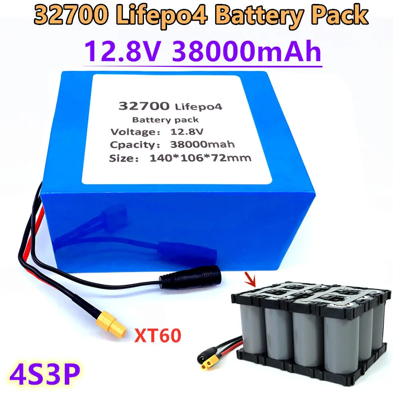 Новый аккумулятор 32700 Lifepo4 4S3P 12,8 в 38 А · ч 4S 40A 100A сбалансированный блок питания для электролодки и бесперебойного питания 12 В
Новый аккумулятор 32700 Lifepo4 4S3P 12,8 в 38 А · ч 4S 40A 100A сбалансированный блок питания для электролодки и бесперебойного питания 12 В