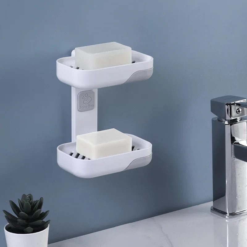 Non Perforated Soap Box Toilet Drainage Wall Hanging Bathroom Storage Basket Suction Cup Double-layer Drawer Home Cleaning
Non Perforated Soap Box Toilet Drainage Wall Hanging Bathroom Storage Basket Suction Cup Double-layer Drawer Home Cleaning