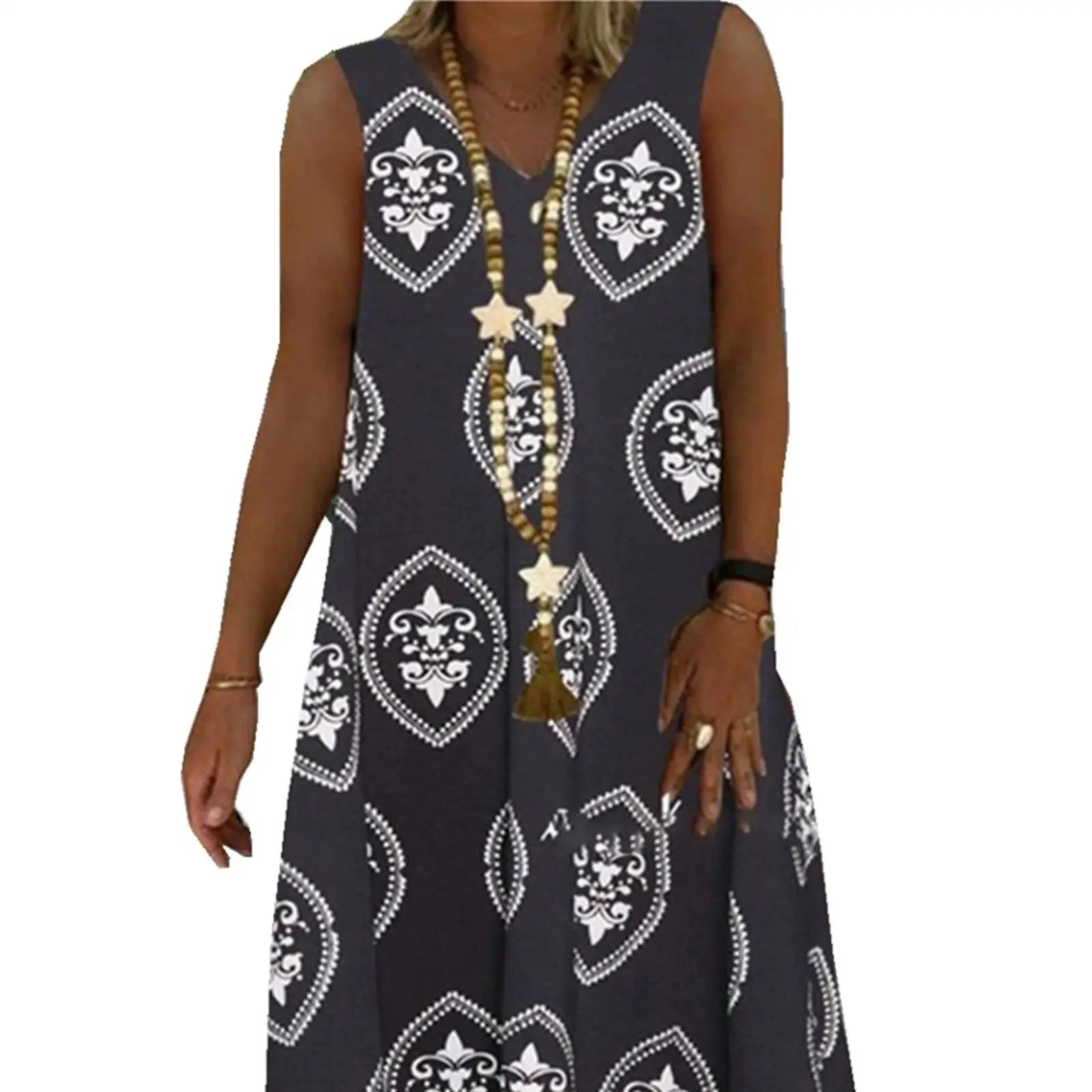 S-4XL Plus Size Women Vintage Casual A-line Sleeveless Mini Dress Swing Tank Dress Party Wedding Vacation Holiday
S-4XL Plus Size Women Vintage Casual A-line Sleeveless Mini Dress Swing Tank Dress Party Wedding Vacation Holiday