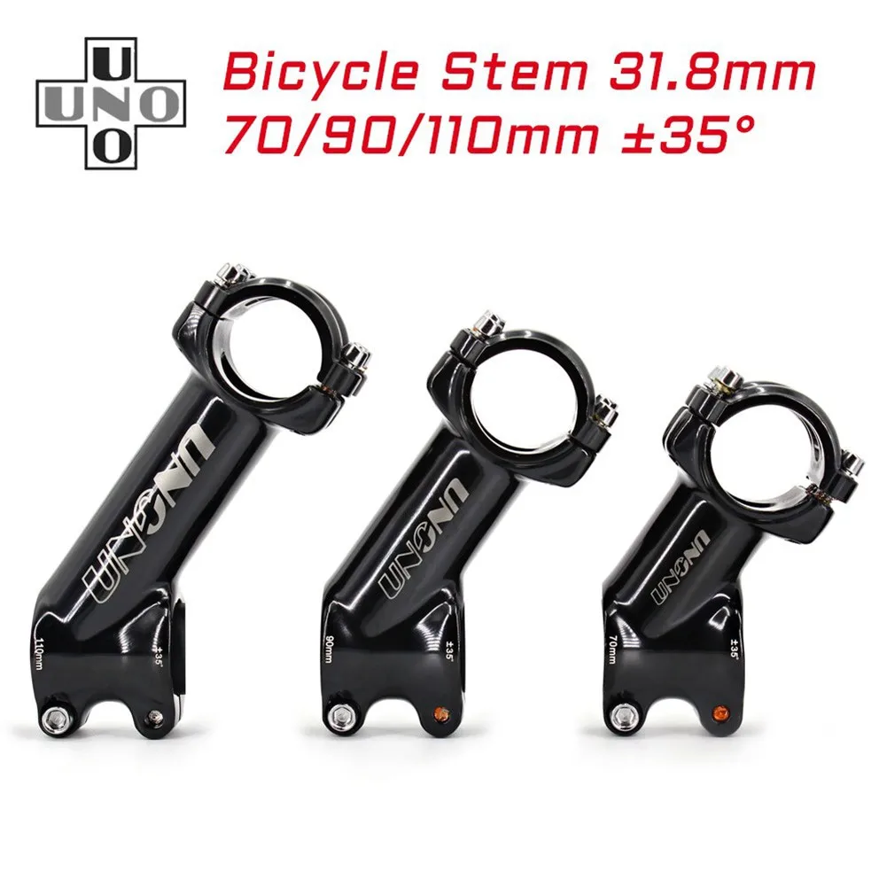 70/90/110mm Aluminium Bike Stem Uno Stem Extension Racing Bike Handlebar / MTB 35 Degree 31.8mm Bike Bicycle Handlebar Stem
70/90/110mm Aluminium Bike Stem Uno Stem Extension Racing Bike Handlebar / MTB 35 Degree 31.8mm Bike Bicycle Handlebar Stem