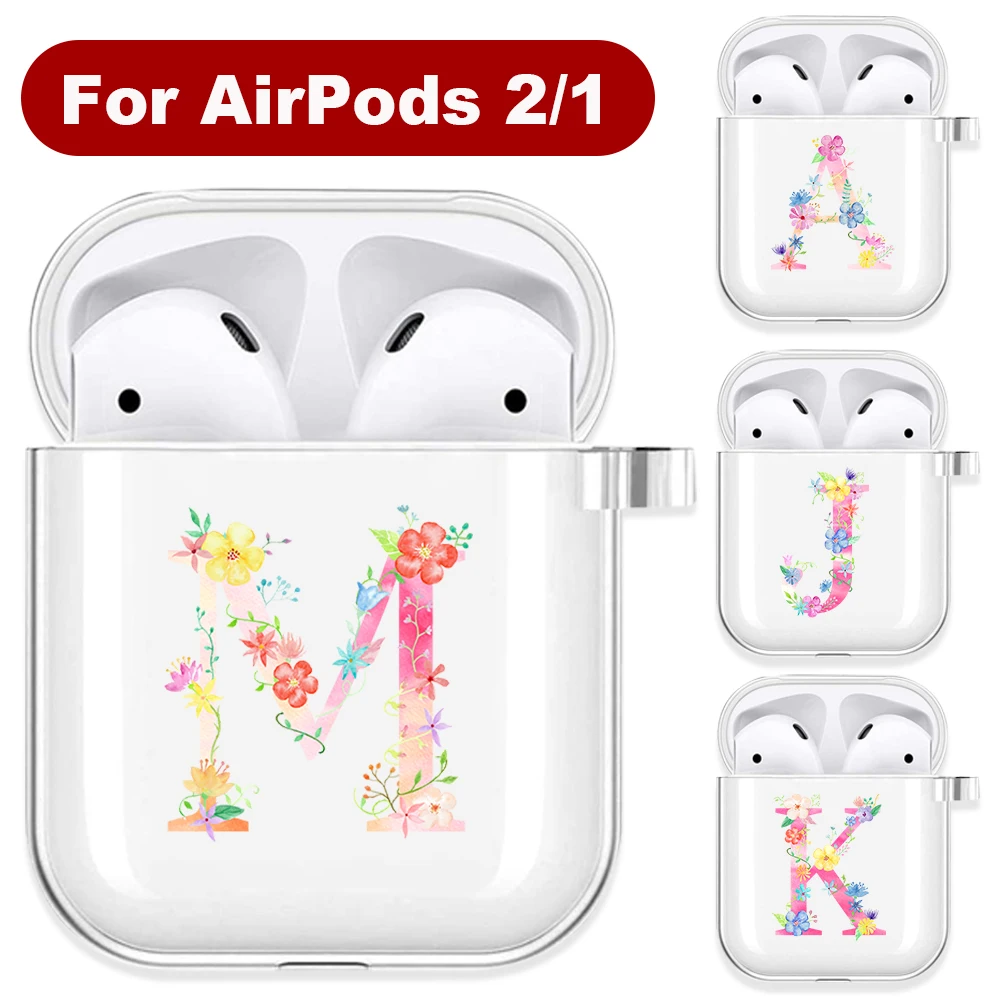 Pink Flower Alphabet Initial Letter Soft TPU Case for AirPods 2 1 A-Z Transparent Silicone Wireless Bluetooth Earphone Box Cover
Pink Flower Alphabet Initial Letter Soft TPU Case for AirPods 2 1 A-Z Transparent Silicone Wireless Bluetooth Earphone Box Cover