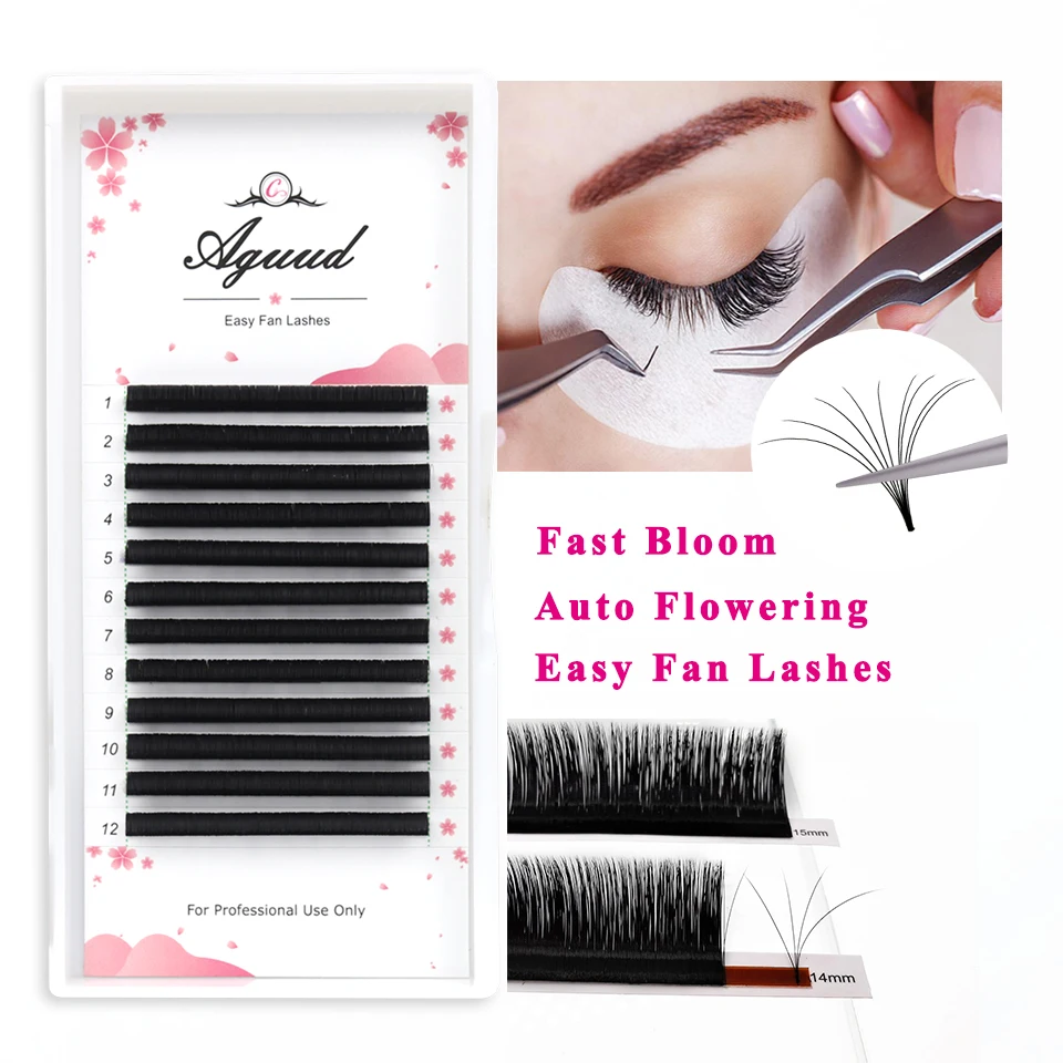 AGUUD Easy Fan Eyelash Extension Soft Cashmere Easy Fan Lashes Fast Fanning Eyelashes Auto Fans Individual Eyelash Extensions
AGUUD Easy Fan Eyelash Extension Soft Cashmere Easy Fan Lashes Fast Fanning Eyelashes Auto Fans Individual Eyelash Extensions