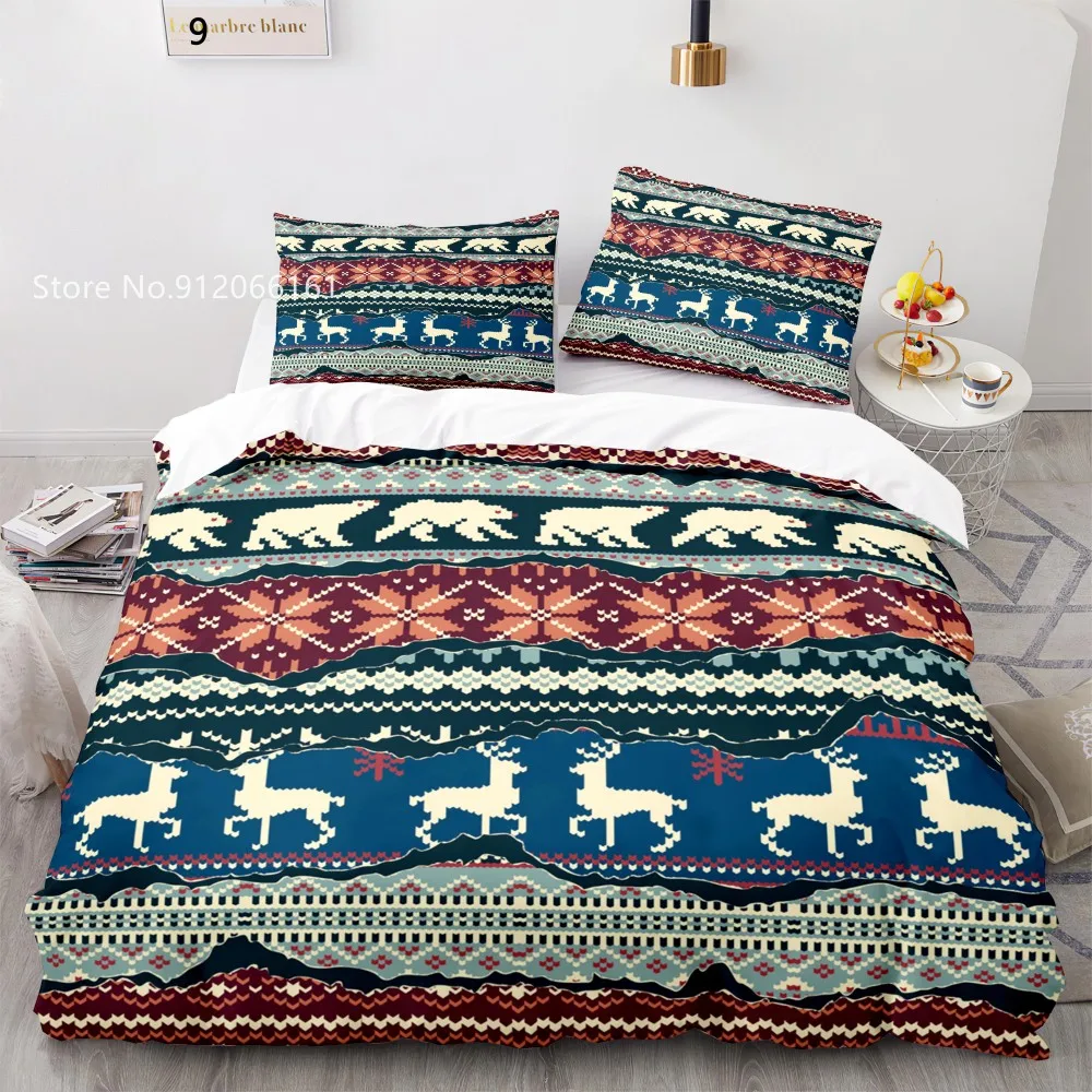 Nordic Style Duvet Cover 3D Print Bohemian Bedding Set Merry Christmas Bed Cover Set Home Birds Flowers Bedspread 2/3 Pcs 
Nordic Style Duvet Cover 3D Print Bohemian Bedding Set Merry Christmas Bed Cover Set Home Birds Flowers Bedspread 2/3 Pcs