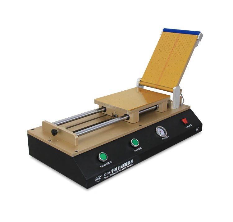 

TBK-766 12" Tablet Automatic OCA Laminating Machine Polarizer Film Laminator Machine for Pad iPad LCD Repair need Air Compressor