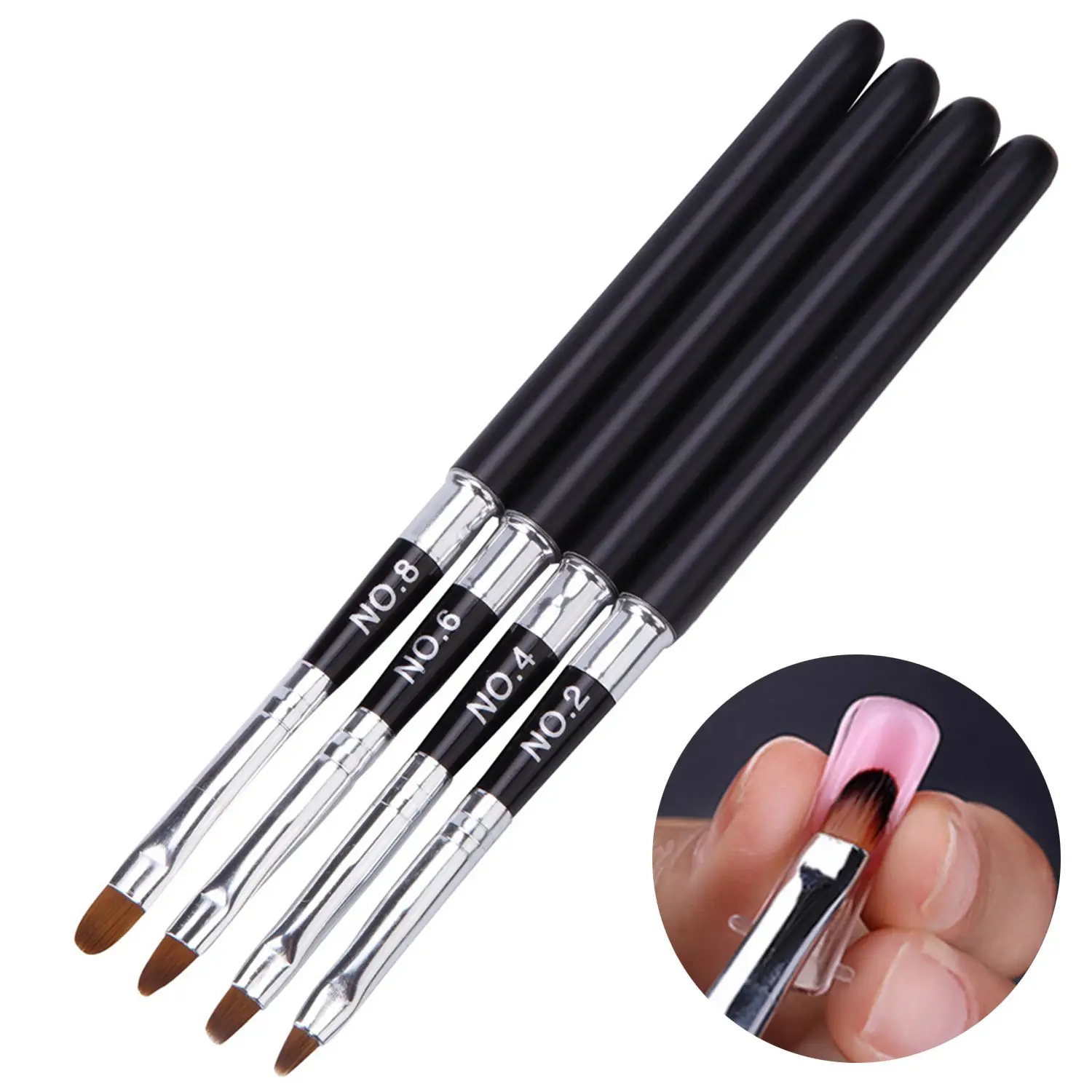 4 Types Detachable Black Nail Art Patern Painting Brush Acrylic UV Gel Polish Extension Builder Drawing Pen DIY Manicure Tool
4 Types Detachable Black Nail Art Patern Painting Brush Acrylic UV Gel Polish Extension Builder Drawing Pen DIY Manicure Tool