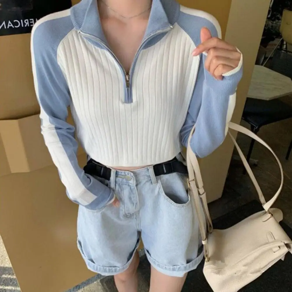 SANWOOD Spring Autumn Solid Comfortable Casual Short Zipper Long-sleeved Knitted Top Knitted Jacket Women sweater
SANWOOD Spring Autumn Solid Comfortable Casual Short Zipper Long-sleeved Knitted Top Knitted Jacket Women sweater