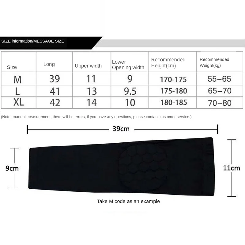 Breathable Protector Sports Basketball Honeycomb Anti Collision Confrontation Elbow Long Arm High Elastic Speed Dry Polyester
Breathable Protector Sports Basketball Honeycomb Anti Collision Confrontation Elbow Long Arm High Elastic Speed Dry Polyester