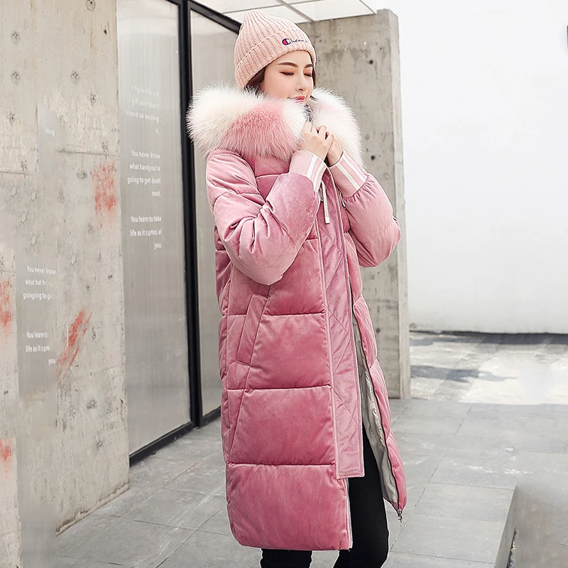 2020 Winter Hooded X-long Puffer Jacket Women Casual Coats Solid Slim Plus Size Fur Collar Thick Cotton Parka Jackets New styles
2020 Winter Hooded X-long Puffer Jacket Women Casual Coats Solid Slim Plus Size Fur Collar Thick Cotton Parka Jackets New styles