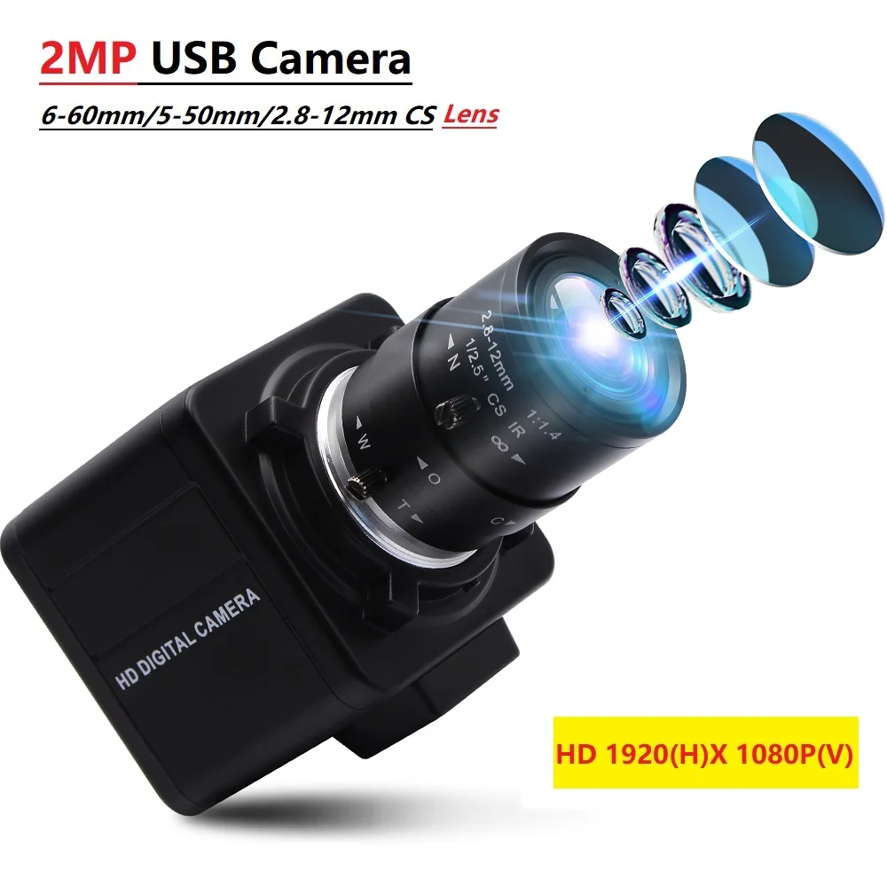 HD 1080P USB-камера 6-60 мм 5-50 мм 2,8-12 мм с ручным зумом варифокальный объектив 2 МП мини-бокс для ПК веб-камера для Skype/записи видеозвонков
HD 1080P USB-камера 6-60 мм 5-50 мм 2,8-12 мм с ручным зумом варифокальный объектив 2 МП мини-бокс для ПК веб-камера для Skype/записи видеозвонков