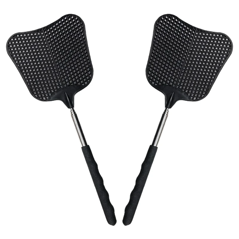 Mosquito and Fly Killing Plastic Fly Swatter Retractable Stainless Steel Rod, Suitable for Indoor and Outdoor Use (2 Pack)
Mosquito and Fly Killing Plastic Fly Swatter Retractable Stainless Steel Rod, Suitable for Indoor and Outdoor Use (2 Pack)