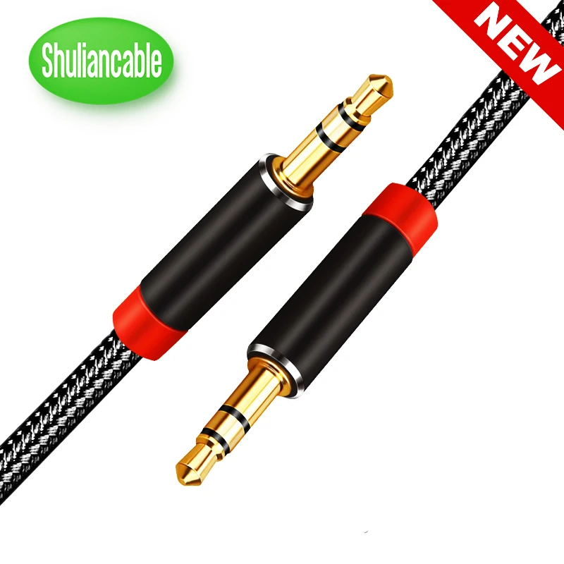 AUX Cable Jack 3.5mm Audio Cable 3.5 mm Jack Speaker Nylon braid Cable 1m 2m 3m 5m for for Samsung xiaomi Headphones Aux Cord
AUX Cable Jack 3.5mm Audio Cable 3.5 mm Jack Speaker Nylon braid Cable 1m 2m 3m 5m for for Samsung xiaomi Headphones Aux Cord