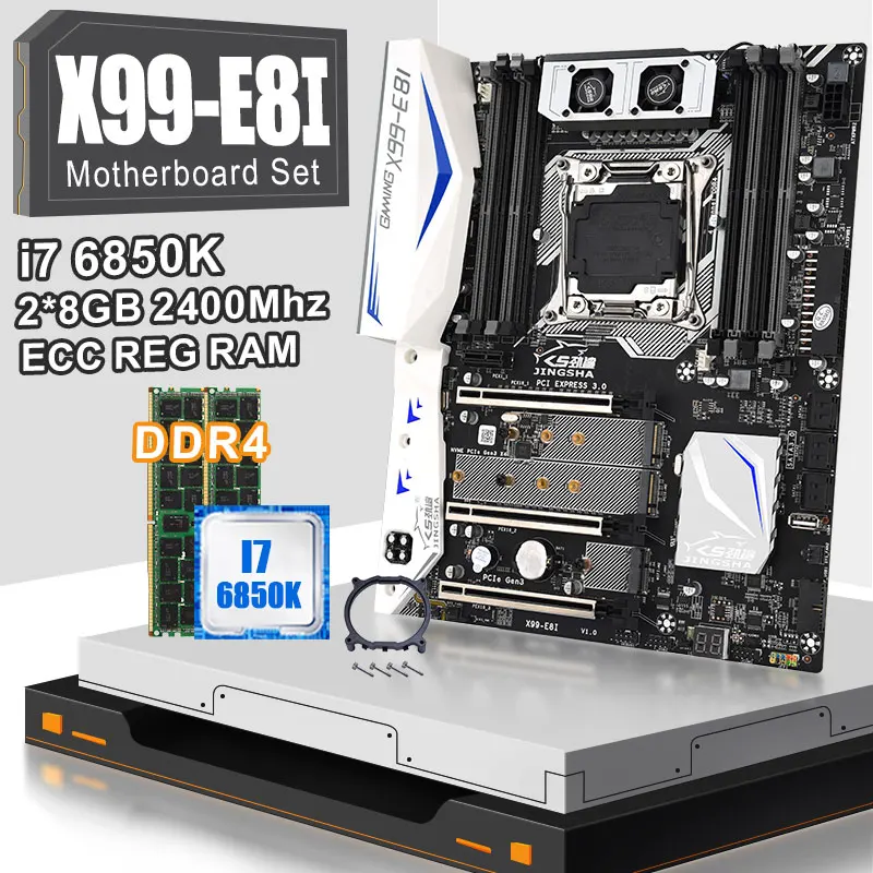 Комбинированная материнская плата jвеб-Ач X99E8I с i7 6850K 3,60 ГГц, 15 Мб, 6 ядер, быстрая память 2*8 ГБ DDR4, четырехканальный Turbo Boost
Комбинированная материнская плата jвеб-Ач X99E8I с i7 6850K 3,60 ГГц, 15 Мб, 6 ядер, быстрая память 2*8 ГБ DDR4, четырехканальный Turbo Boost